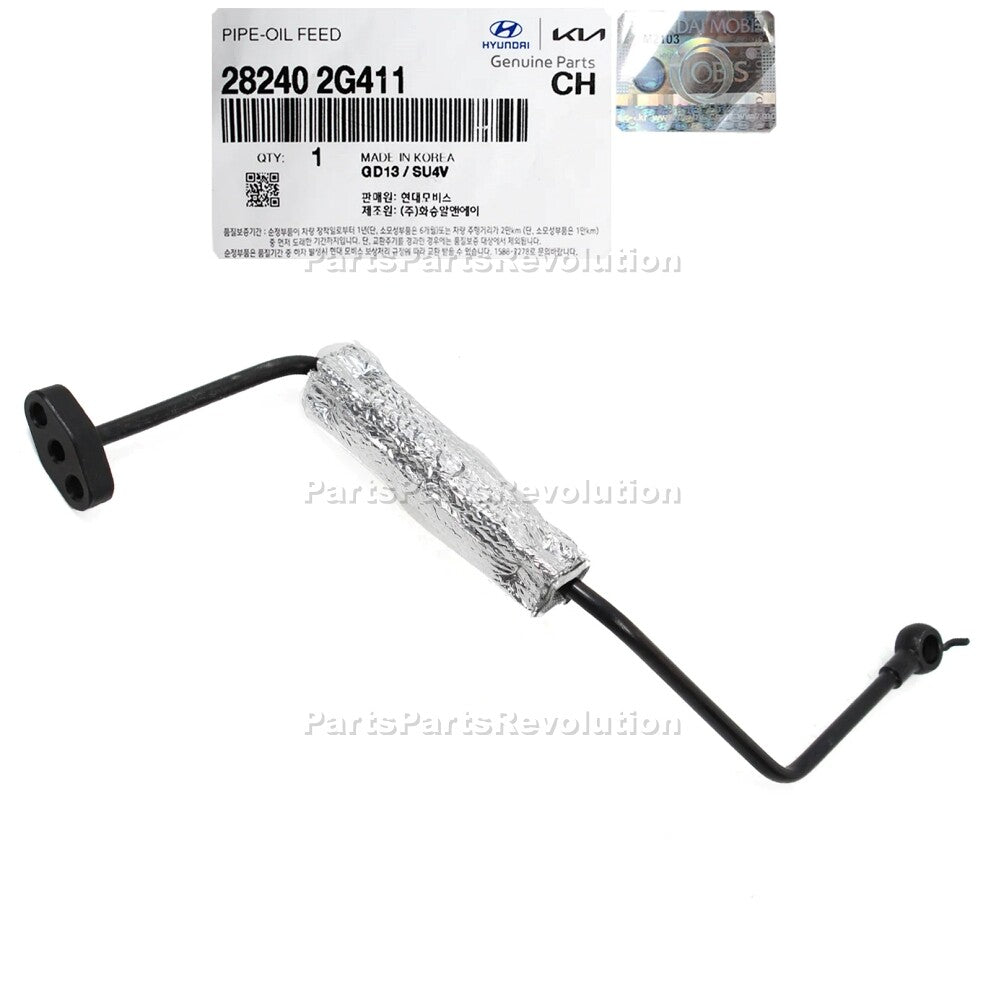OEM Turbo Oil Feed Pipe for 11-16 Santa Fe Sonata Optima Sportage 2.0 282402G411