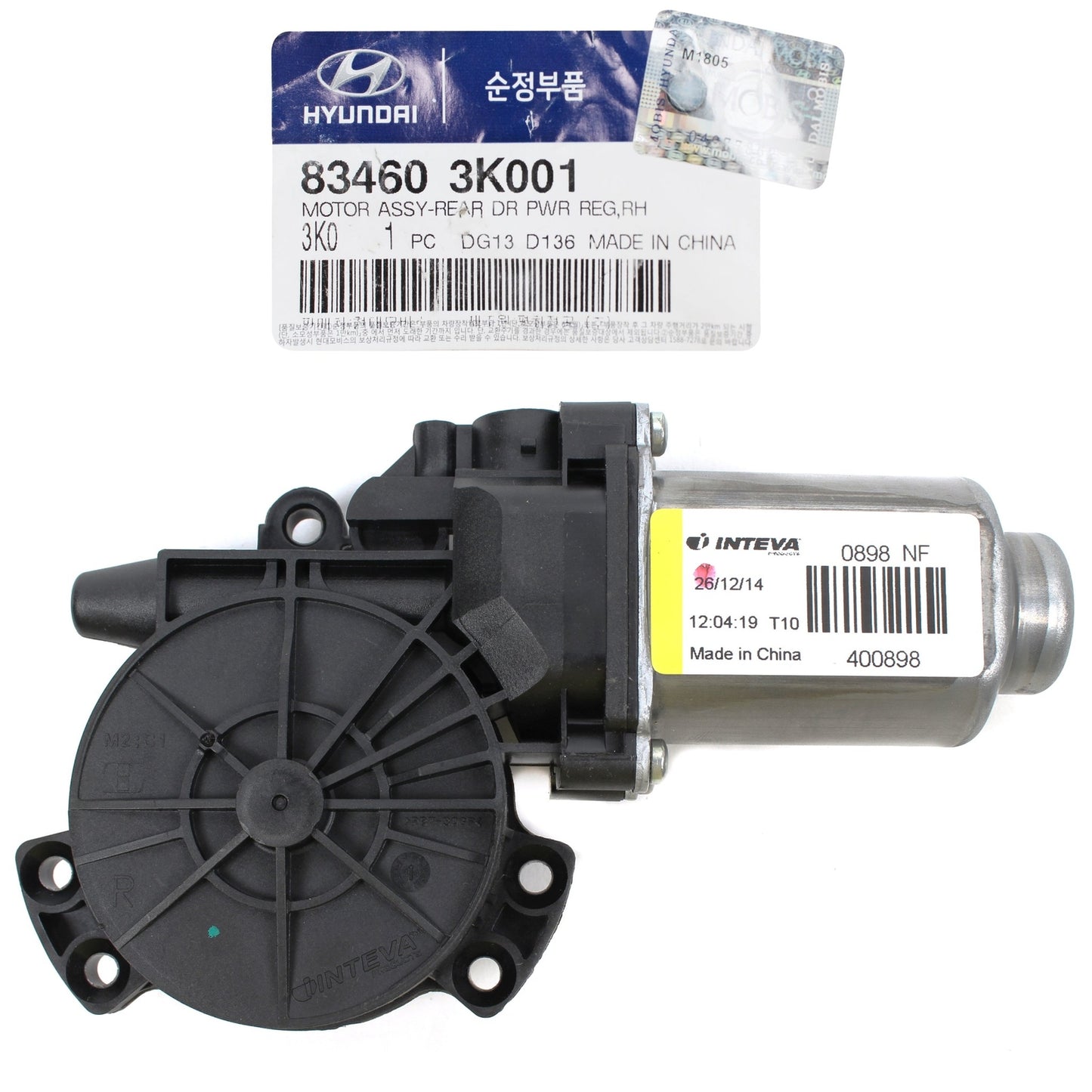 GENUINE 834603K001 Rear Right Power Window Motor for Hyundai Sonata 2006-2010
