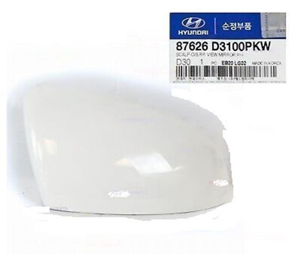 GENUINE 87626D3100PKW Right White Side Mirror Cover for Hyundai Tucson 2016-2021