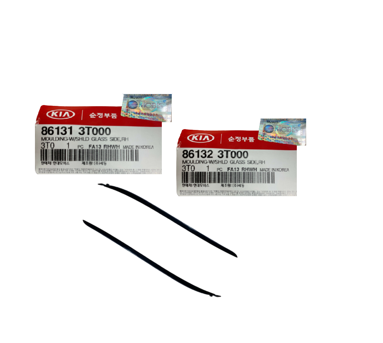 GENUINE 1SET Front Left & Right Windshield Pillar Molding for Kia K900 15-17