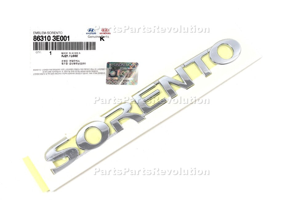 Emblem Liftgate Trunk Badge 863103E001 for Kia 2003-2009 Sorento