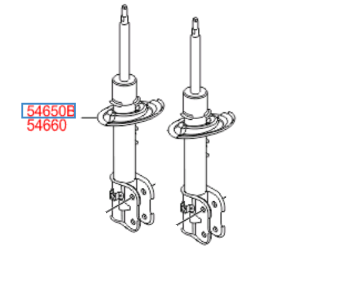 GENUINE front left & right Shock absorber 1 set for SANTAFE 12 2400cc 4wd