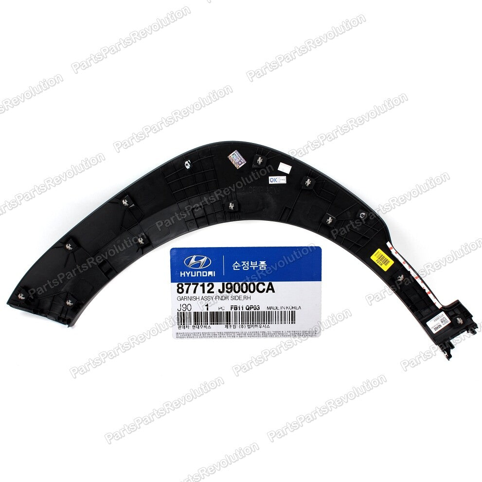 Fender Molding Front Right 87712J9000CA for Hyundai Kona 20182020
