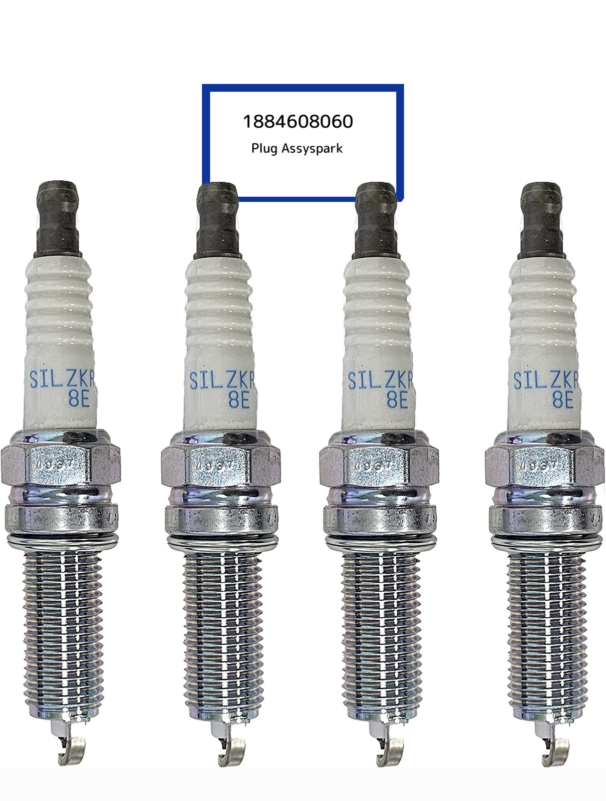 GENUINE 1884608060 Ignition-Spark Plug 4Pcs for HYUNDAI 13-16 Veloster 1.6L L4