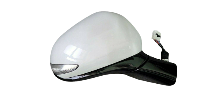 GENUINE Side Mirror Left White for Hyundai Santa Fe 2019~2021 87610S1200WW2