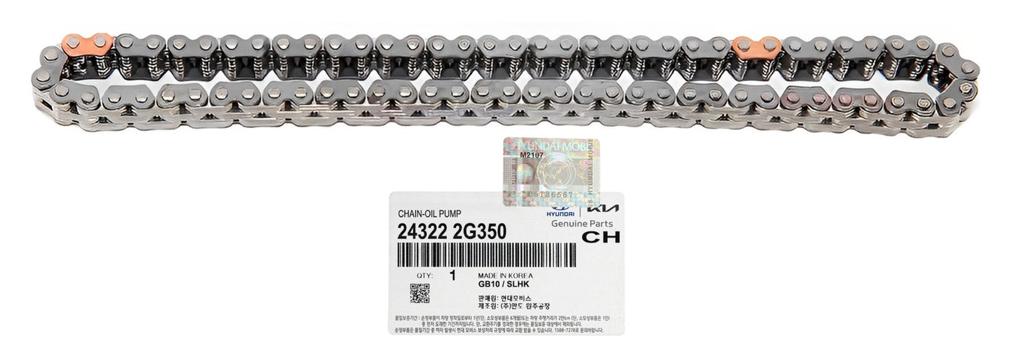 GENUINE 243222G350 Engine Oil Pump Chain for Hyundai Santa Fe Sport 2013-2016