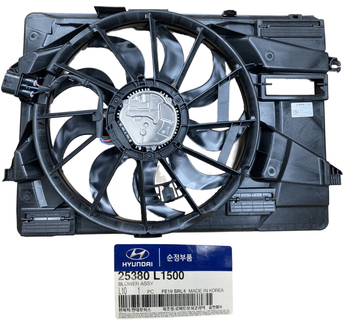 GENUINE 25380L1500 Radiator Condenser Cooling Fan for 2.5L Engine Sonata 20-21