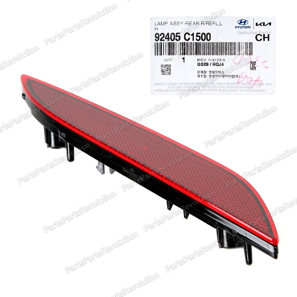 Bumper Reflector Rear Left 92405C1500 for Hyundai Sonata 2018-2019