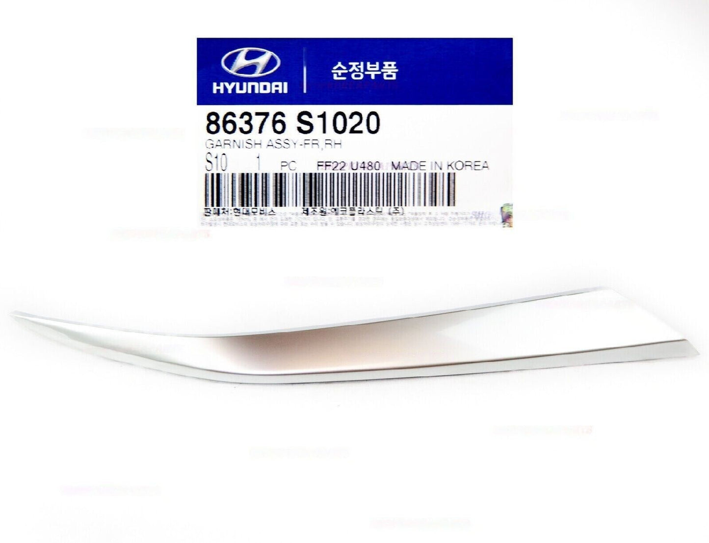 GENUINE 86376S1020 Grille Molding Trim Front Upper Right for Santa Fe 2019-2020