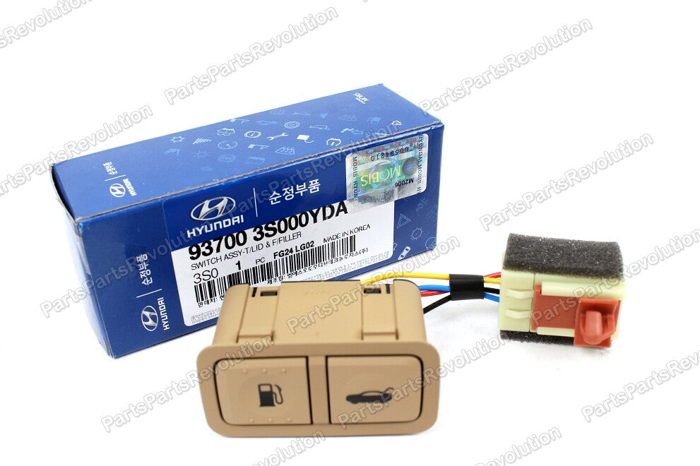 Beige Trunk Fuel Door Opener Button for 11-15 Hyundai Sonata 937003S000YDA
