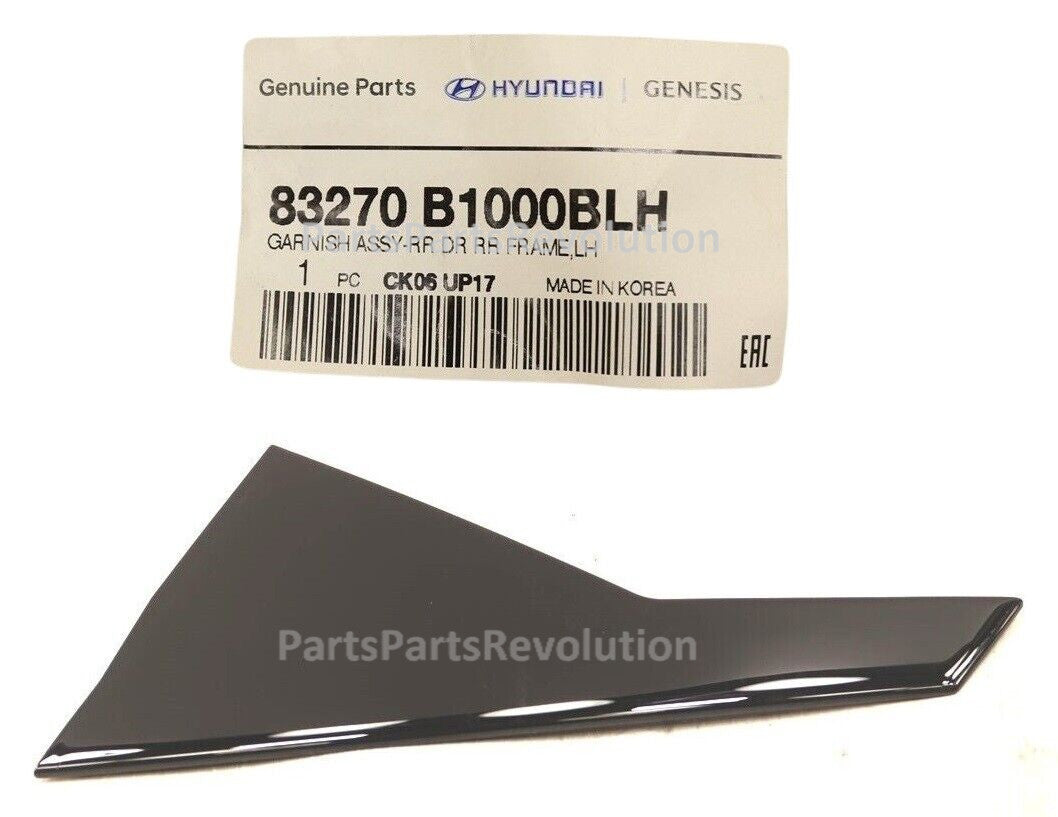 GENUINE 83270B1000BLH Rear Left Door Frame Garnish for Genesis 15-16 G80 17-20