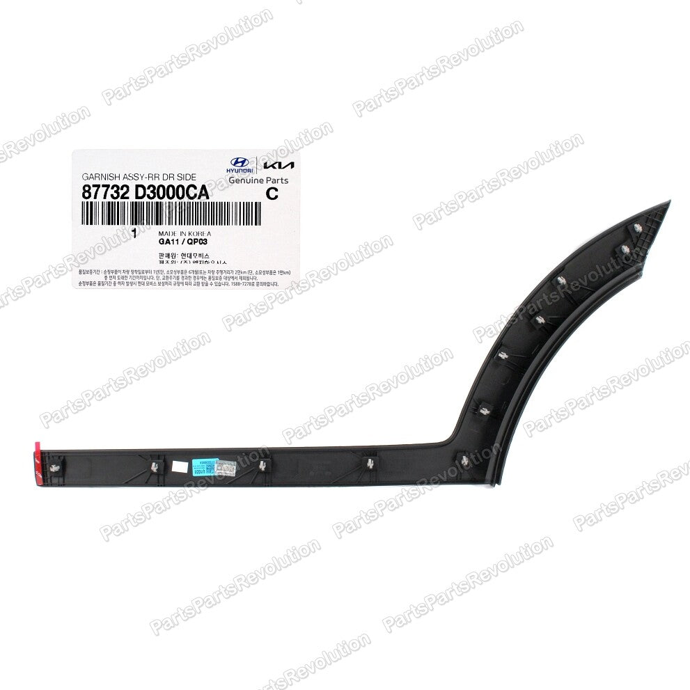 Door Molding Rear Right 87732D3000CA for Hyundai Tucson 2016-2021