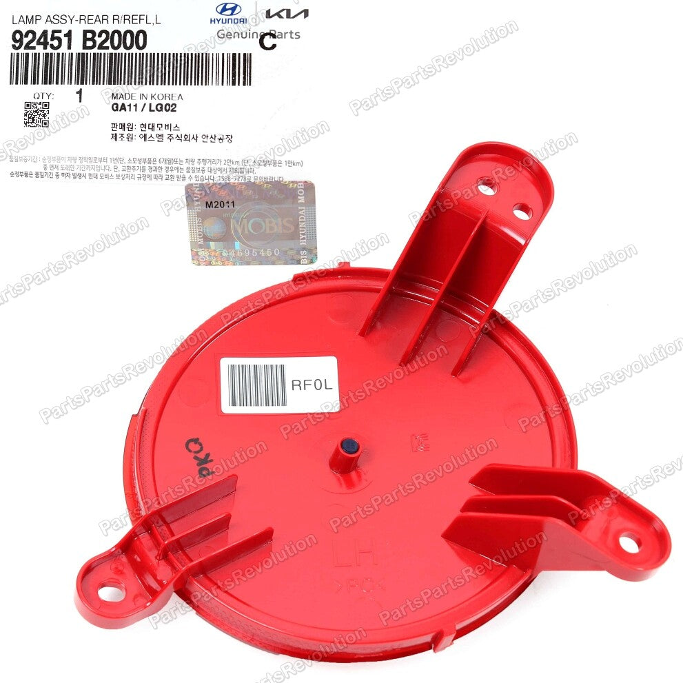 Bumper Reflector Rear Left 92451B2000 for Kia Soul 2014-2016