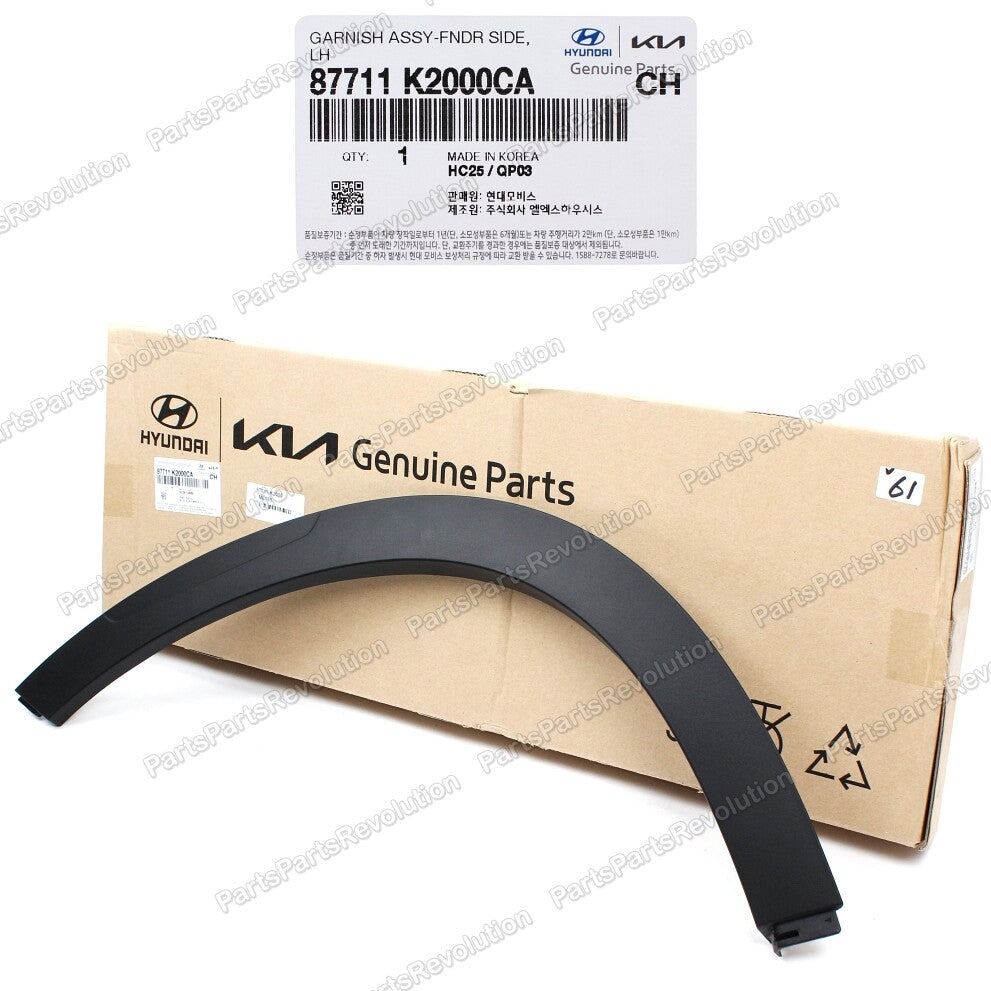 Fender Wheel Molding Front Left 87711K2000CA for Hyundai Venue 20-23