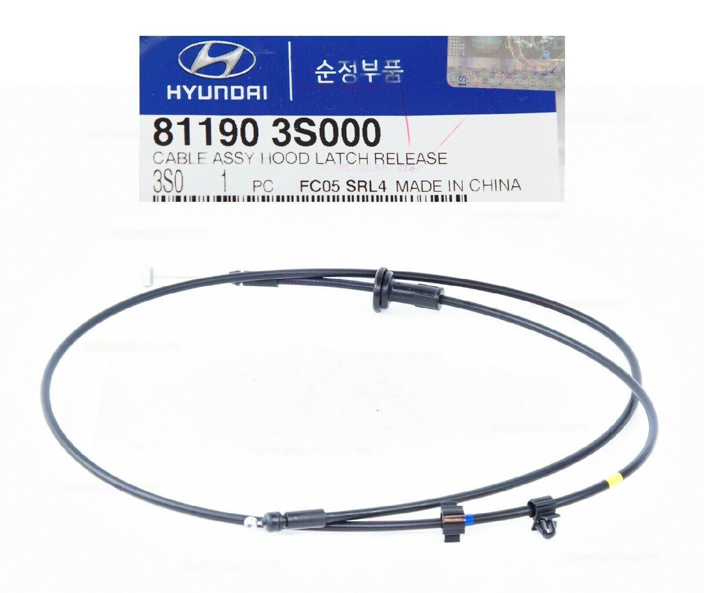 GENUINE 811903S000 Hood Latch Release Cable for AZERA 2012-2017 SONATA 2011-2021