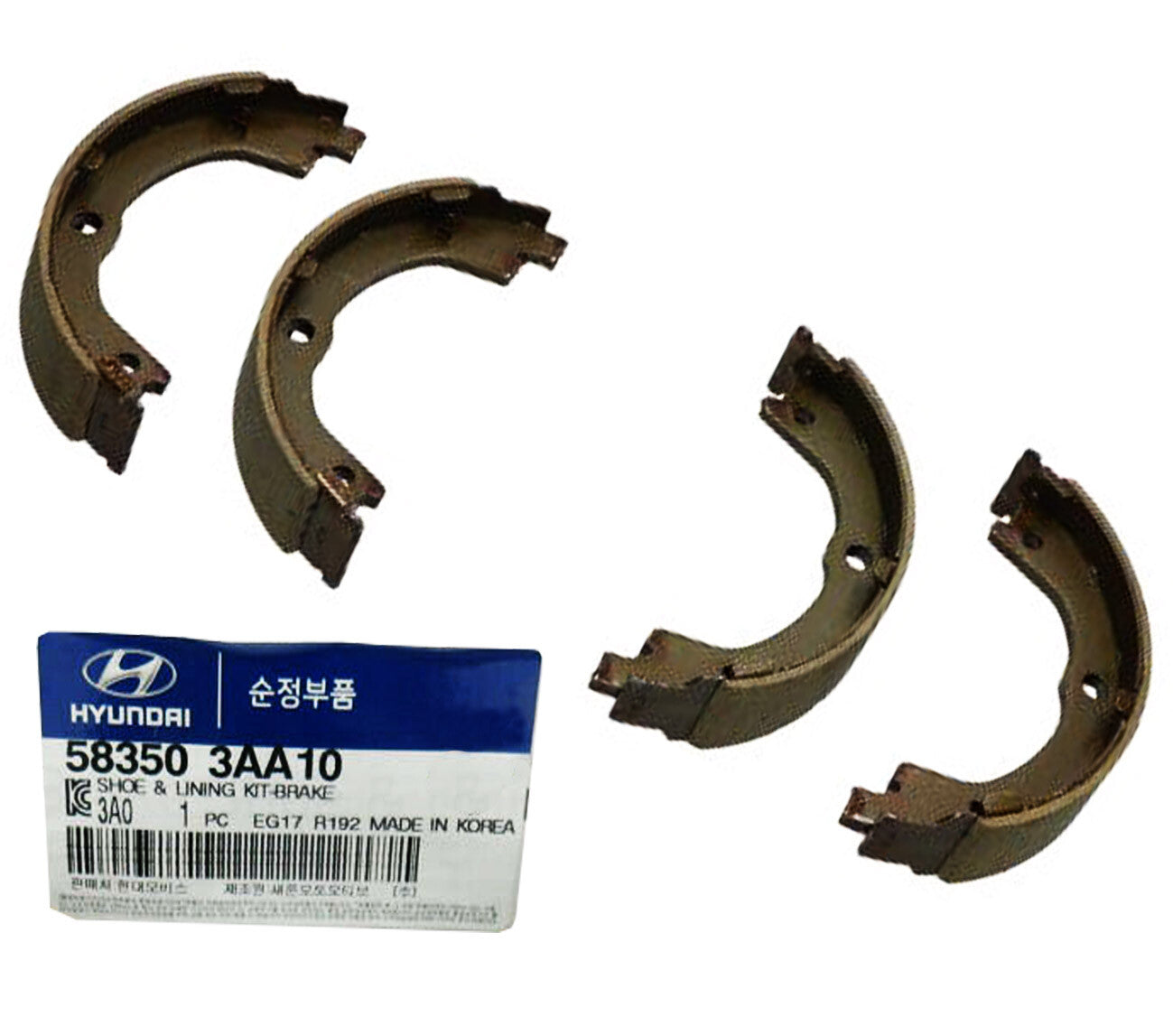 GENUINE 583503AA10 Brake Shoe & Lining Kit for Hyundai & KIA