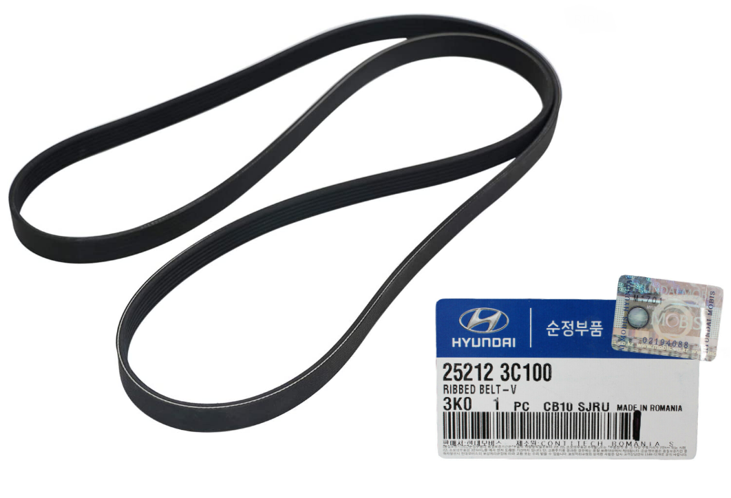 GENUINE 252123C300 V-Ribbed Belt for Hyundai Genesis Azera KIA Sorento Cadenza