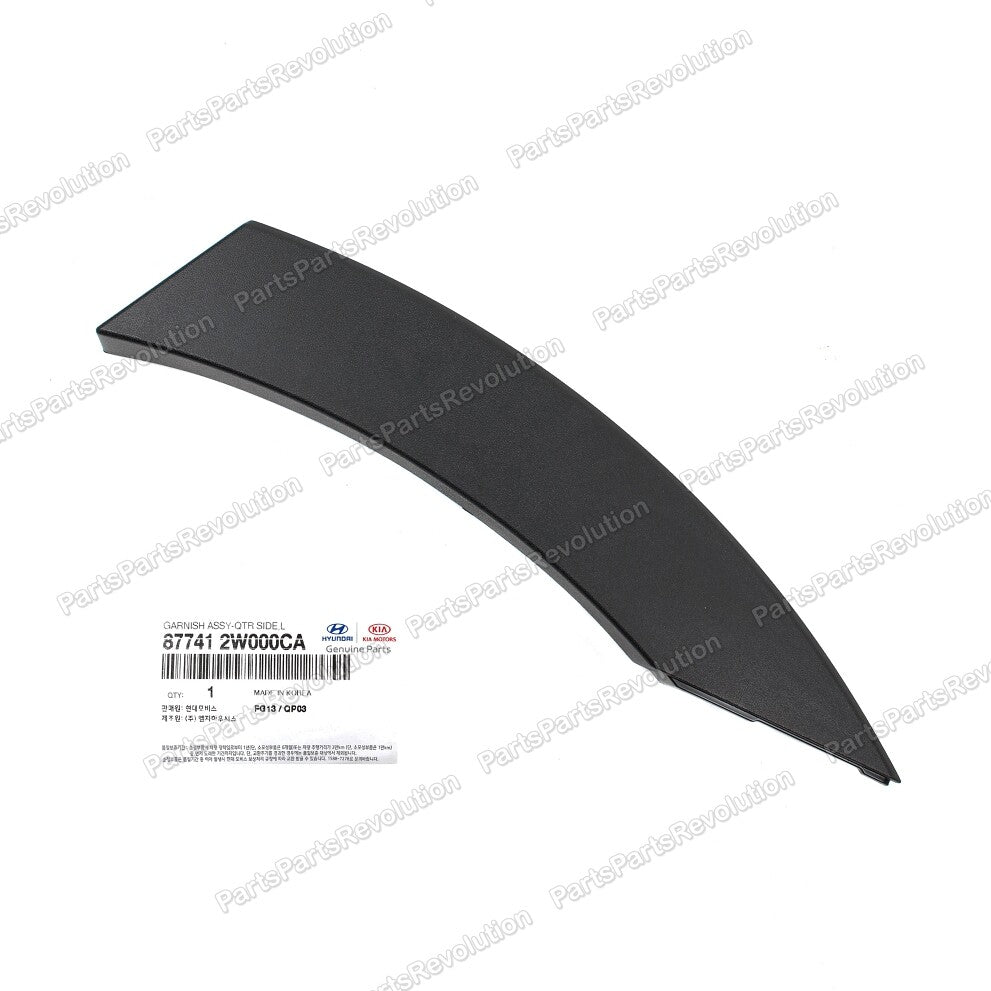 Fender Molding Rear Left 877412W000CA for Hyundai SantaFe Sport 2013-2018