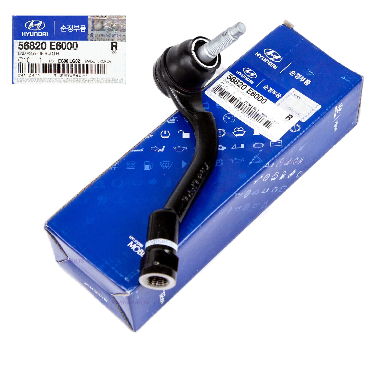 GENUINE 56820E6000 End Outer Tie Rod Left for SONATA 15-17 OPTIMA HYBRID 17-20