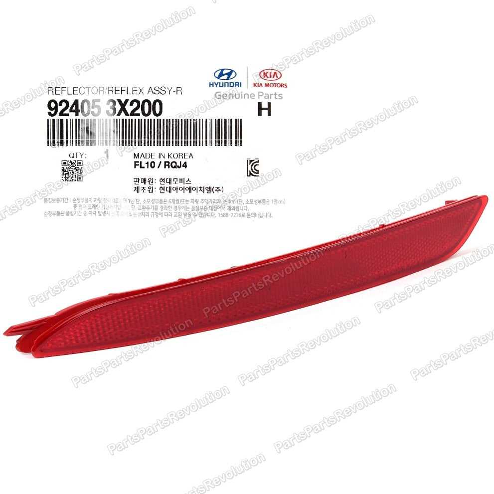Bumper Reflector Rear Left 924053X200 for Hyundai Elantra 2014-2016