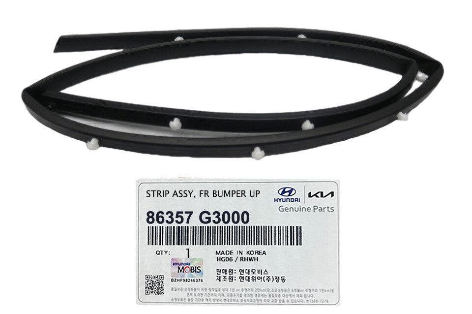 GENUINE 86357G3000 Front Bumper Sight Shield Seal for Hyundai Elantra 2018-2020