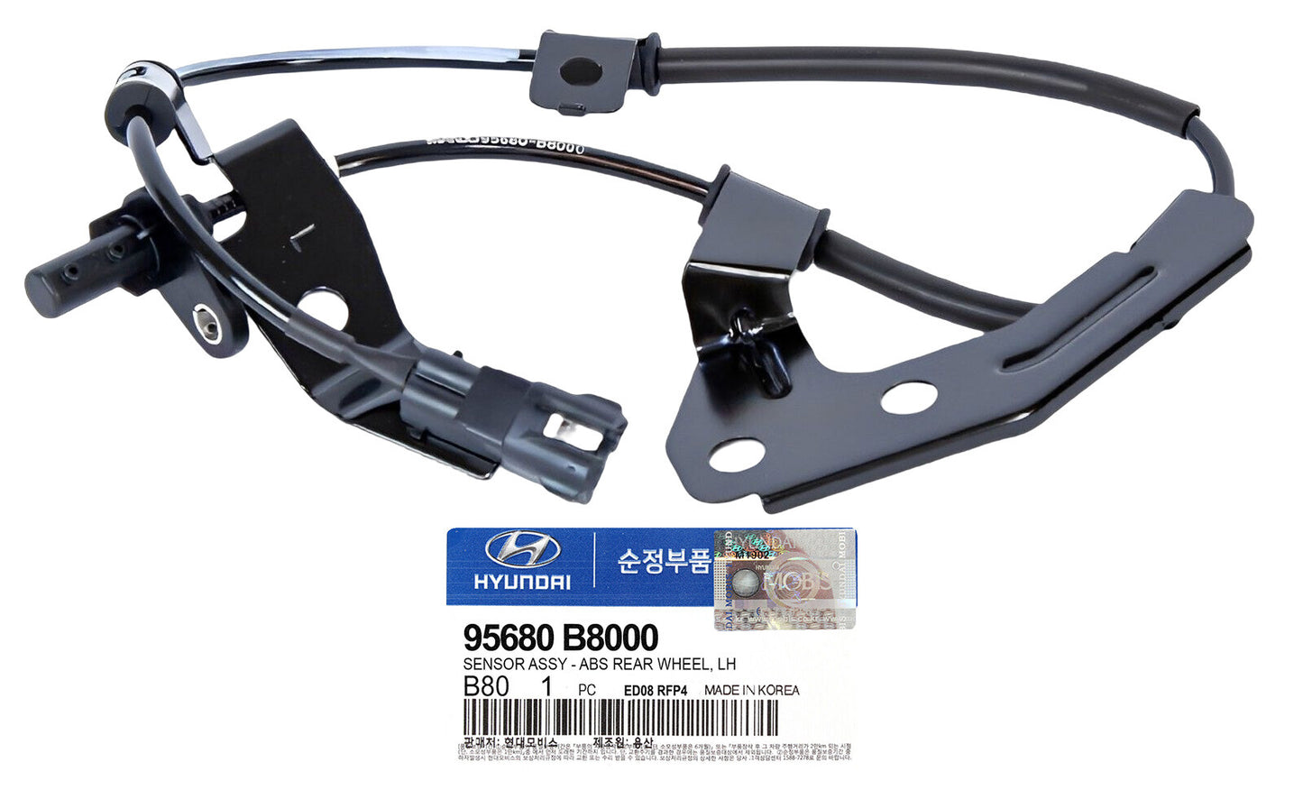 GENUINE 95680B8000 Rear Left Wheel ABS Speed Sensor for Hyundai Santa Fe 13-18