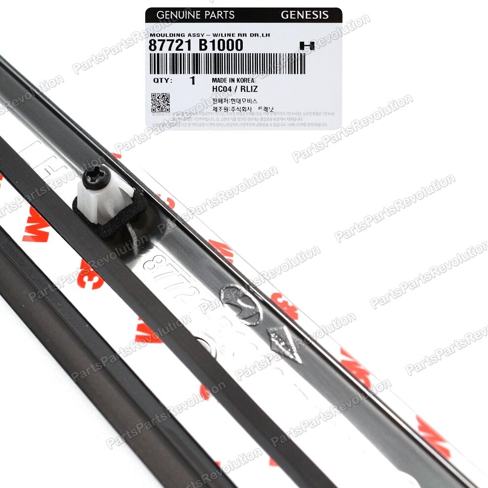 Door Molding Rear Left 87721B1000 for Genesis G80 2015-2020