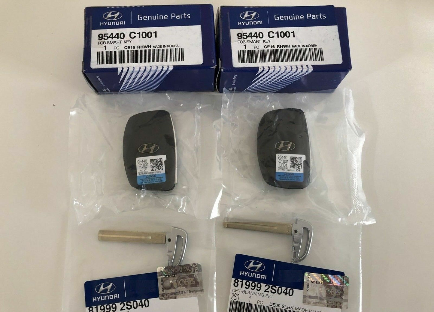 GENUINE 2 Sets of Smart Key FOB Keyless for Hyundai Sonata 15-17 95440C1001