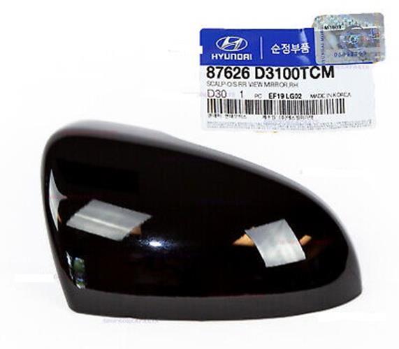 GENUINE 87626D3100TCM Right Black Side Mirror Cover for Hyundai Tucson 2016-21