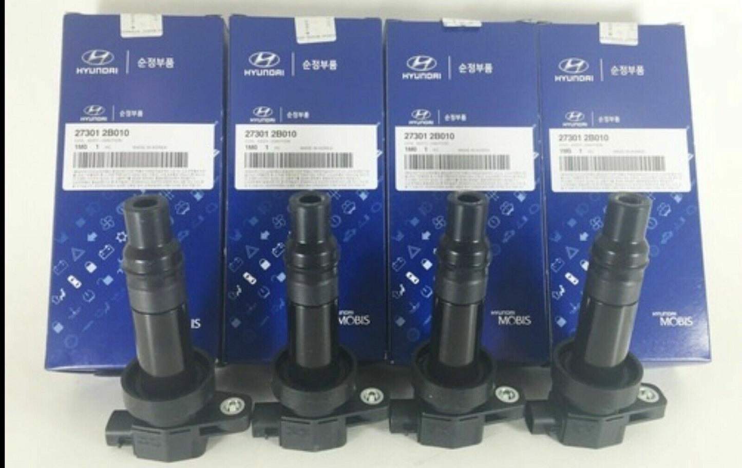 GENUINE Ignition Coil for Spark Plug 4 PACK for Hyundai Kia Rio Soul 273012B010