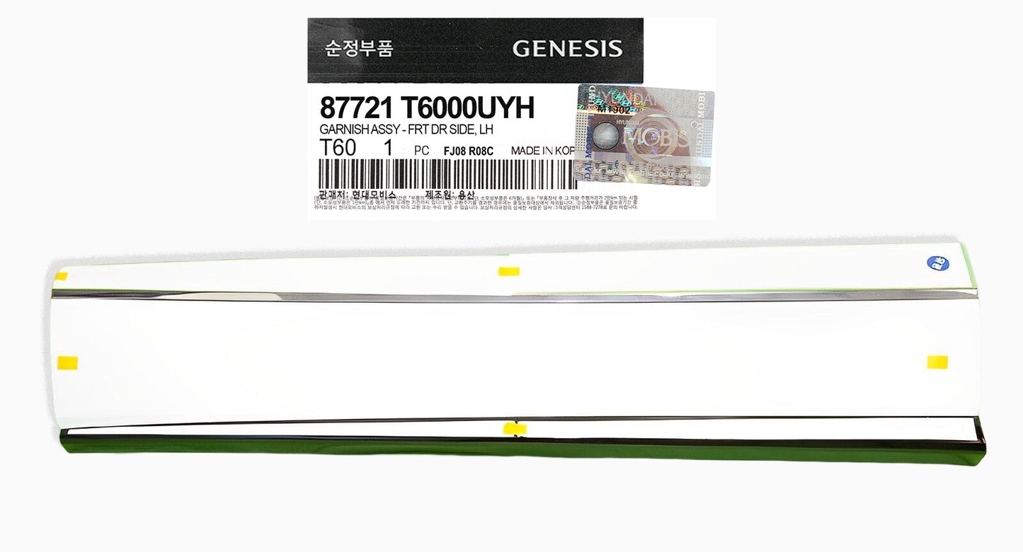 GENUINE 87721T6000UYH Front Lower Left Door Molding for Genesis GV80 21-22