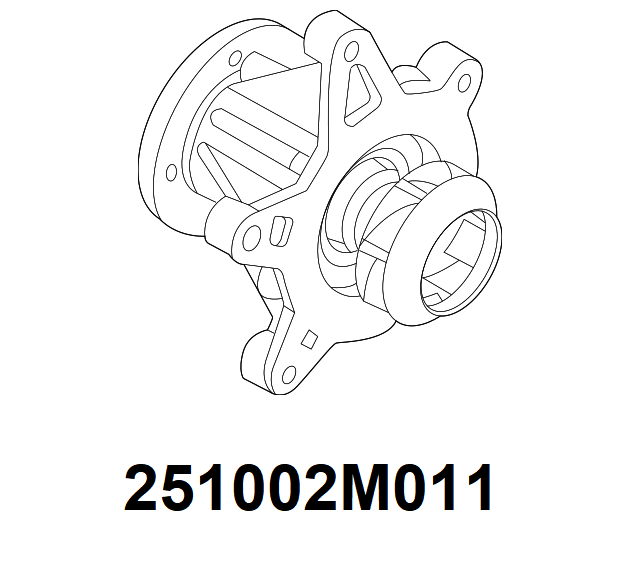 GENUINE 251002M011 PUMP ASSY-COOLANT for Hyundai Kia