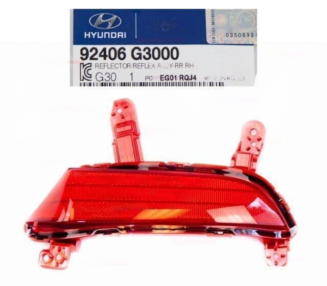 GENUINE 92406G3000 Rear Right Bumper Reflector for Hyundai Elantra 2018-2020