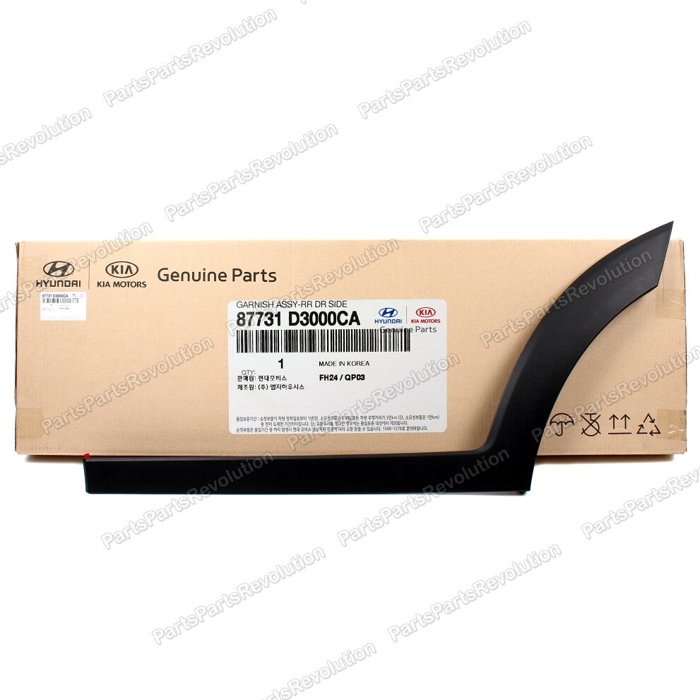 Lower Molding Rear Left 87731D3000CA for Hyundai Tucson 2016-2021