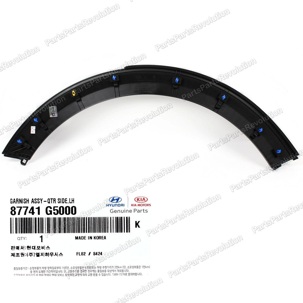 Fender Wheel Molding Rear Left 87741G5000 for Kia Niro 17-20