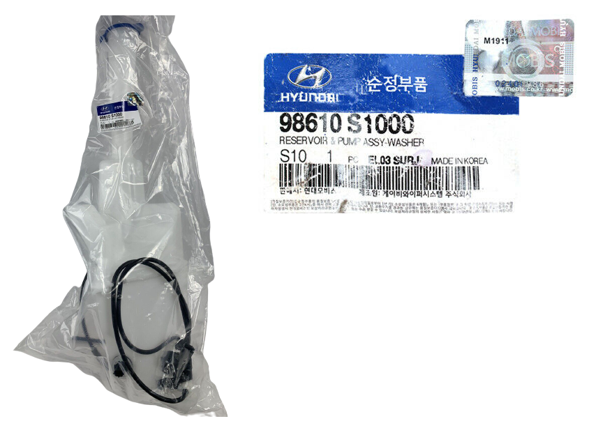 GENUINE 98610S1000 Windshield Reservoir Tank w/ Pump for Hyundai Santa Fe 19-21