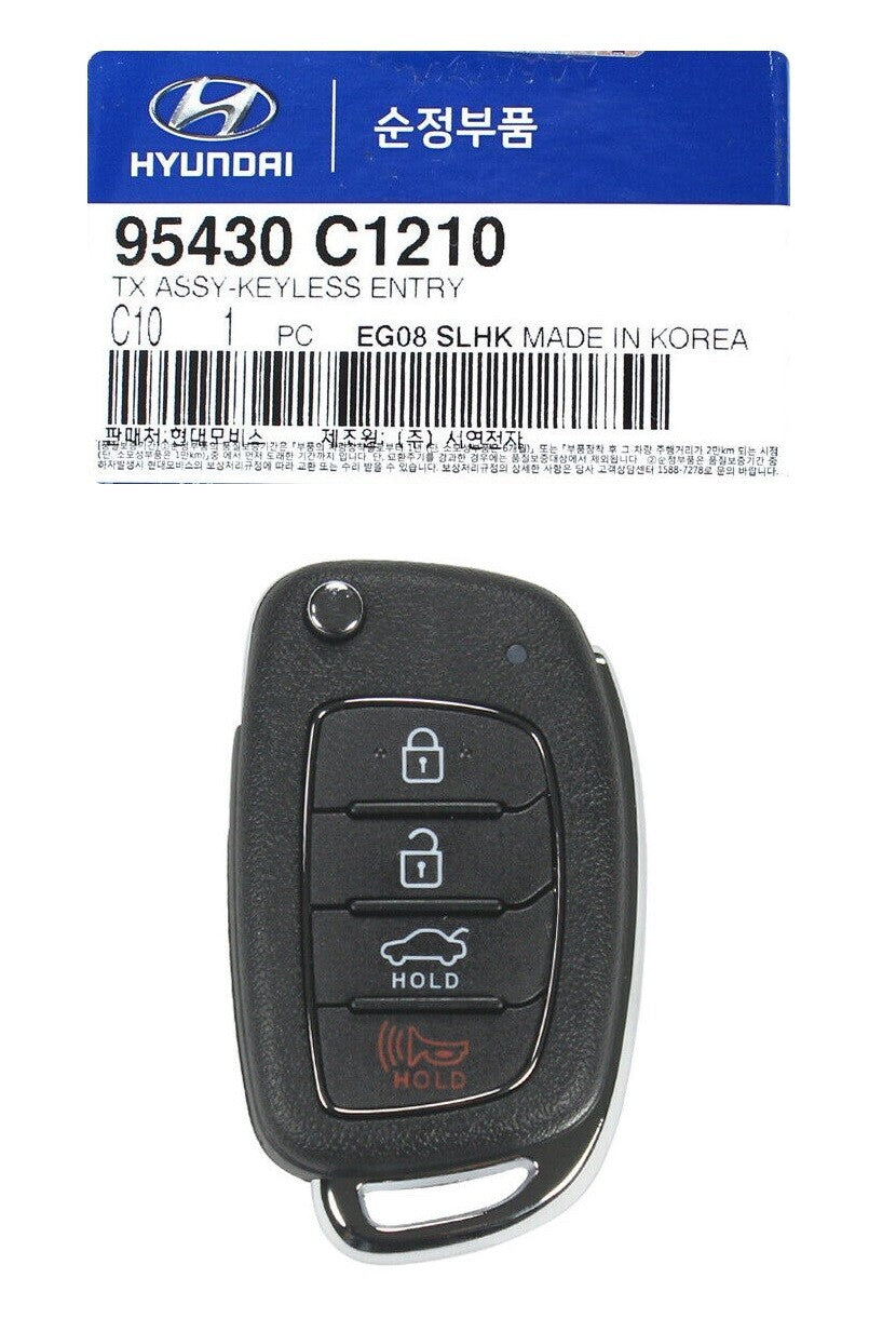 GENUINE 95430C1210 Keyless Entry Remote Folding Key for Sonata 2016-2019