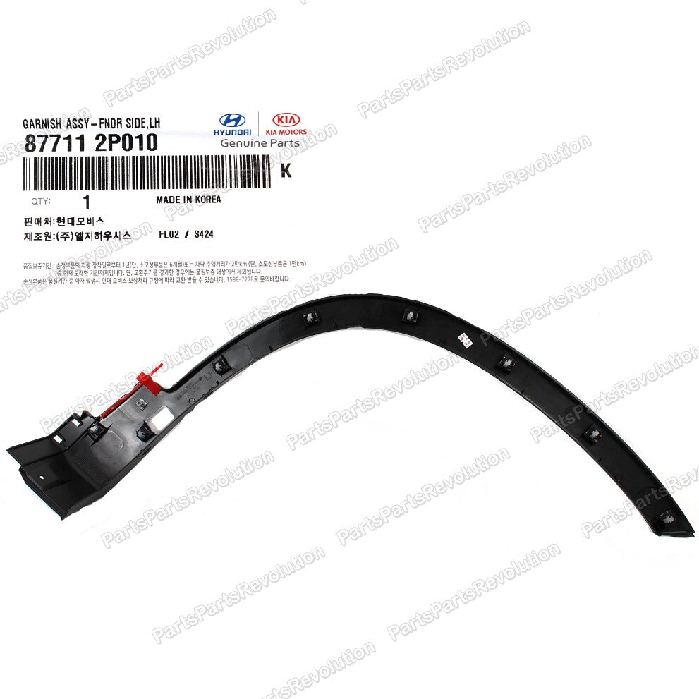 Fender Wheel Molding Driver Front Left 877112P010 for Kia Sorento 11-15