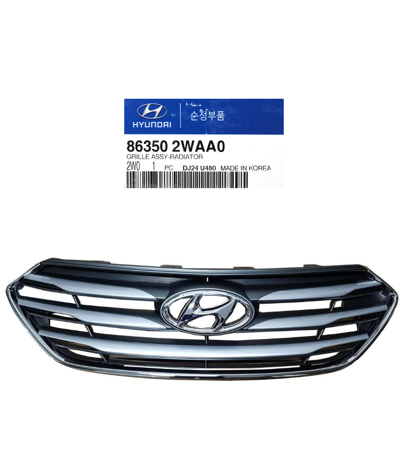 GENUINE 863502WAA0 Radiator Grille W/O Camera for Hyundai Santa Fe Sport 17-18