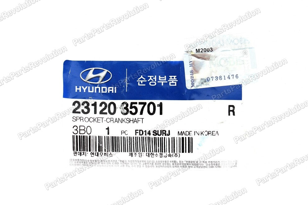 Crankshaft Sprocket 2312035701 for Hyundai 01-06 Kia SantaFe Sedona Sorento