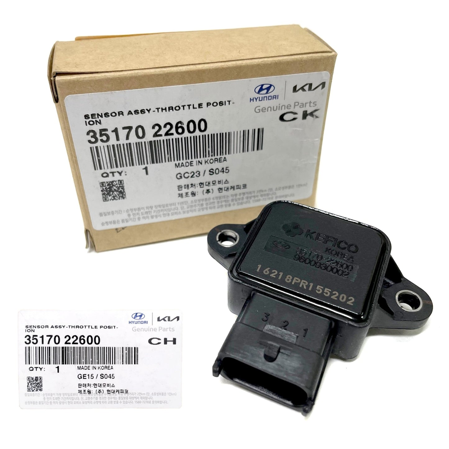 GENUINE 3517022600 Throttle Position Sensor for Hyundai & KIA 2000-2010