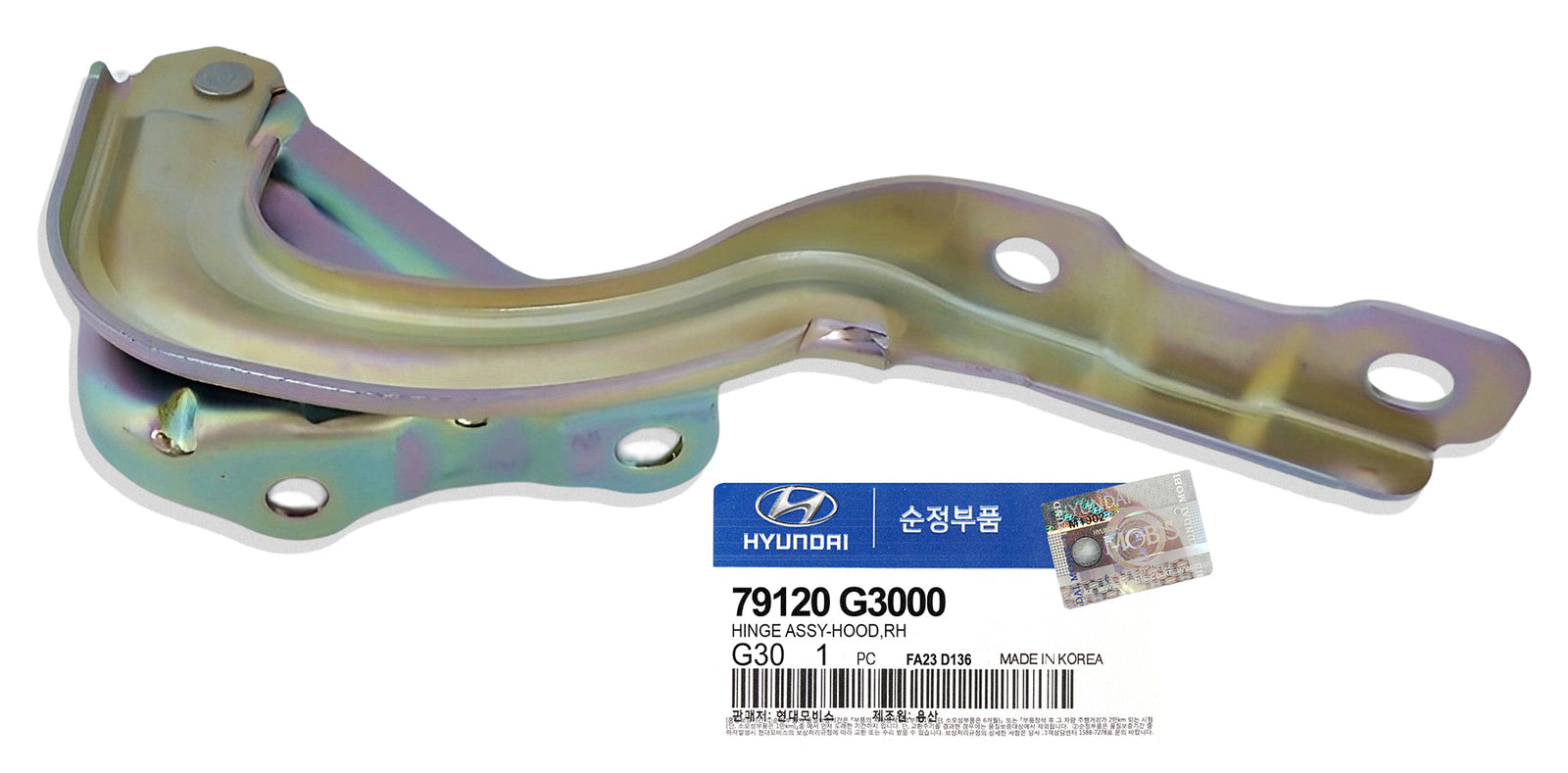 GENUINE 79120G3000 Right Hood Hinge for Hyundai Elantra GT Hatchback 2018-2020