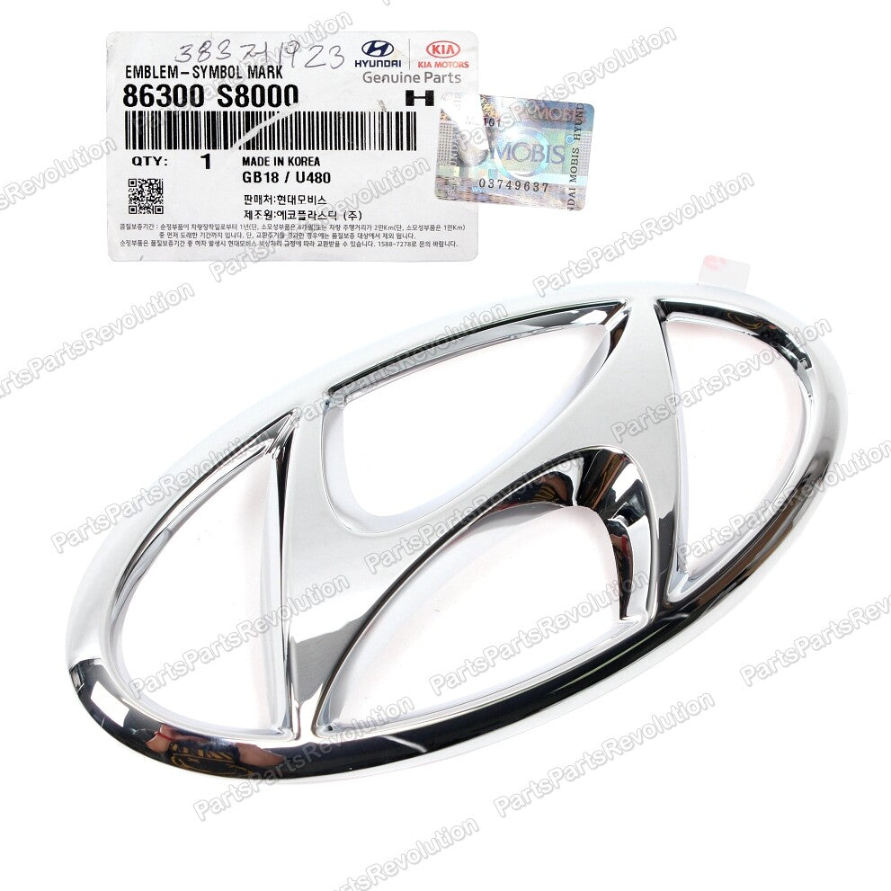 GENUINE Emblem Grille H Logo Front 86300S8000 for Hyundai 2020-2023 Palisade