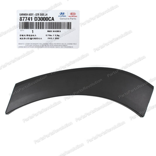 Fender Wheel Molding Rear Left 87741D3000CA for Hyundai Tucson 2016-2021