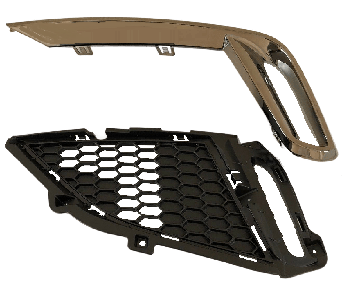 GENUINE Left Side Fog Light Grille & Chrome Molding for Genesis G80 Sport 17-20