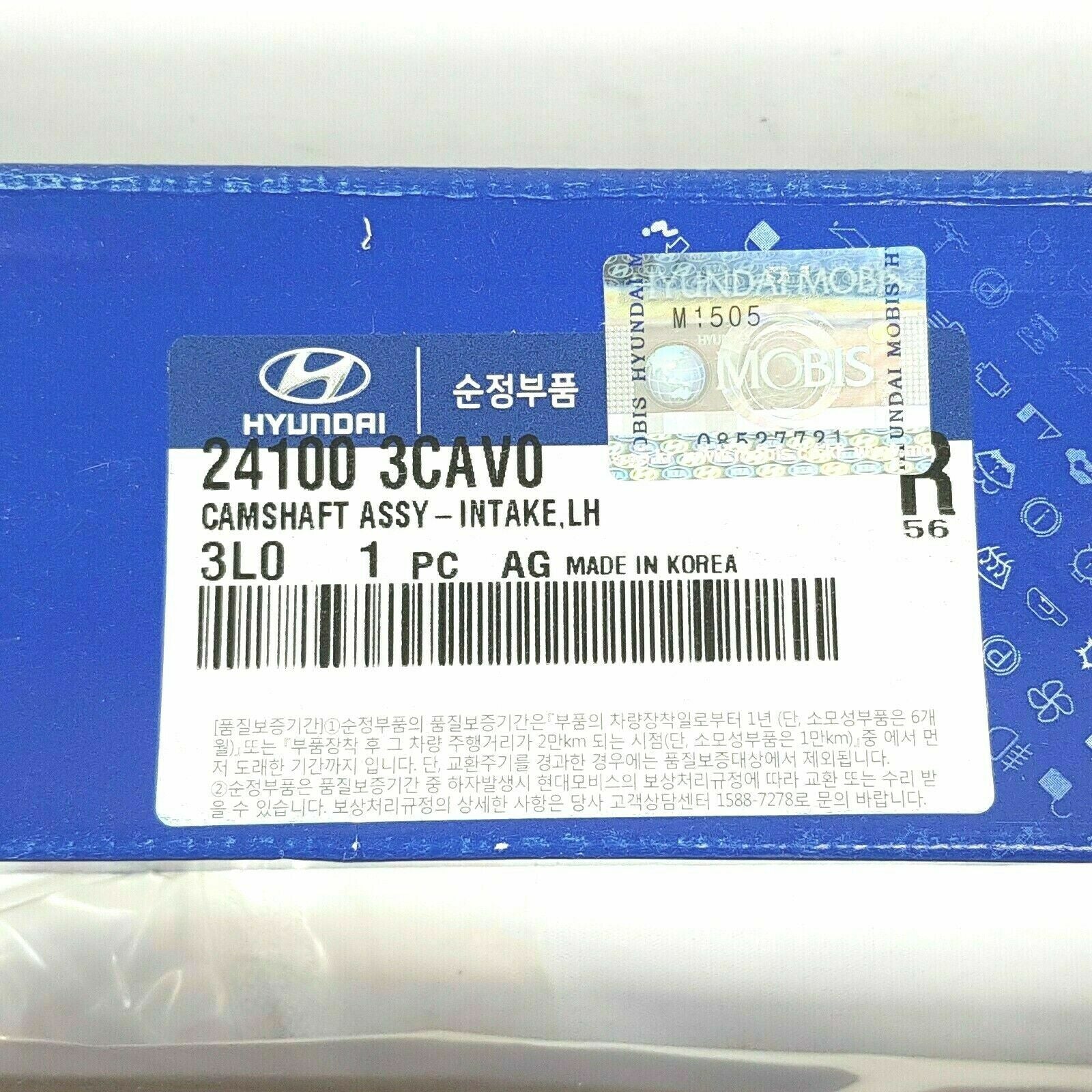 GENUINE Camshaft Assy- Intake Left LH for KIA SEDONA 3.8L 241003CAV0