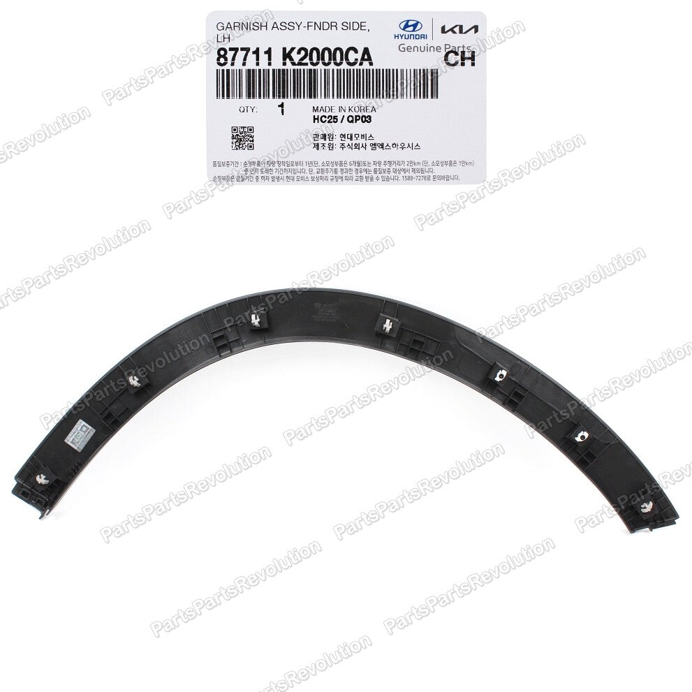 Fender Wheel Molding Front Left 87711K2000CA for Hyundai Venue 20-23
