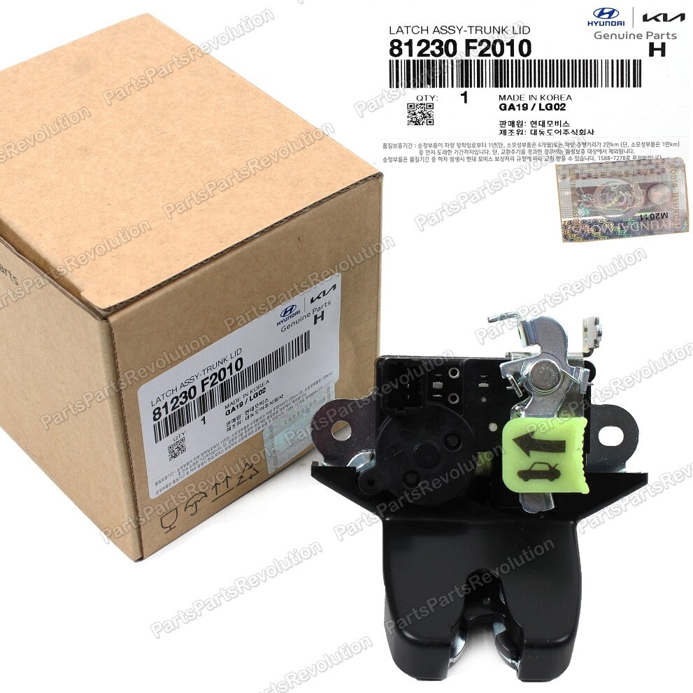 Latch Lock Actuator Trunk 81230F2010 for Hyundai Elantra 17-19