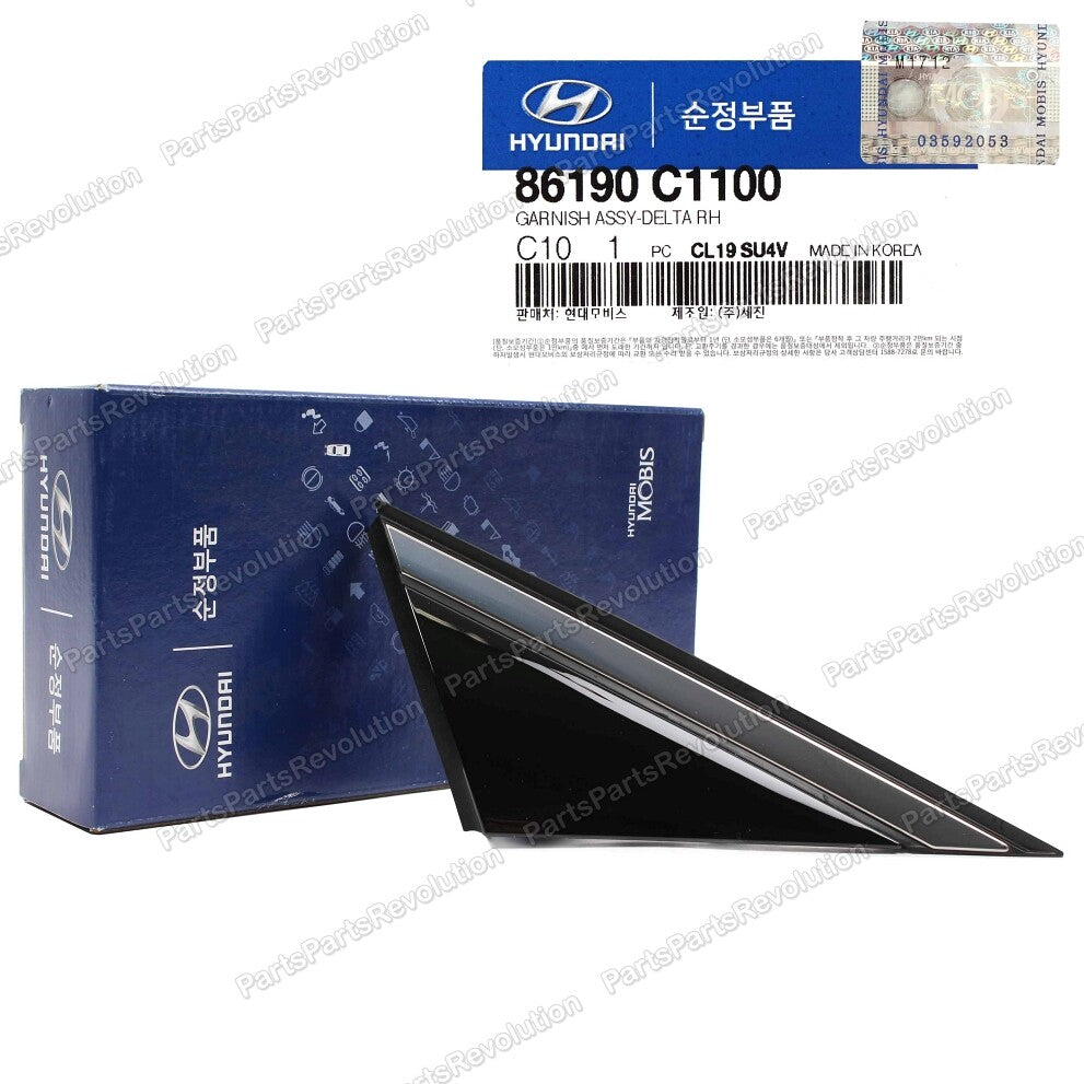 Side Mirror Corner Trim Molding Right 86190C1100 for Sonata 15-18
