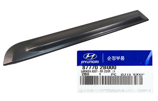 GENUINE 877702B000 Rear Left Door Side Trim Moulding for Hyundai Santa Fe 07-09